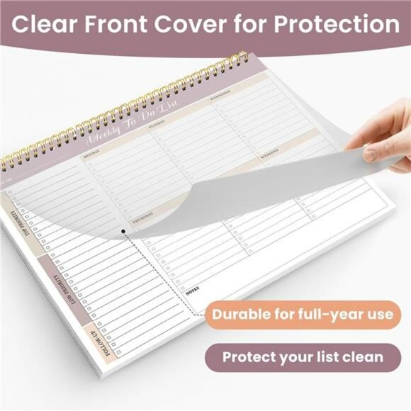 Weekly to do list notepad undated planner pad 52 sheets desk organizer office ho - Picture 4 of 8
